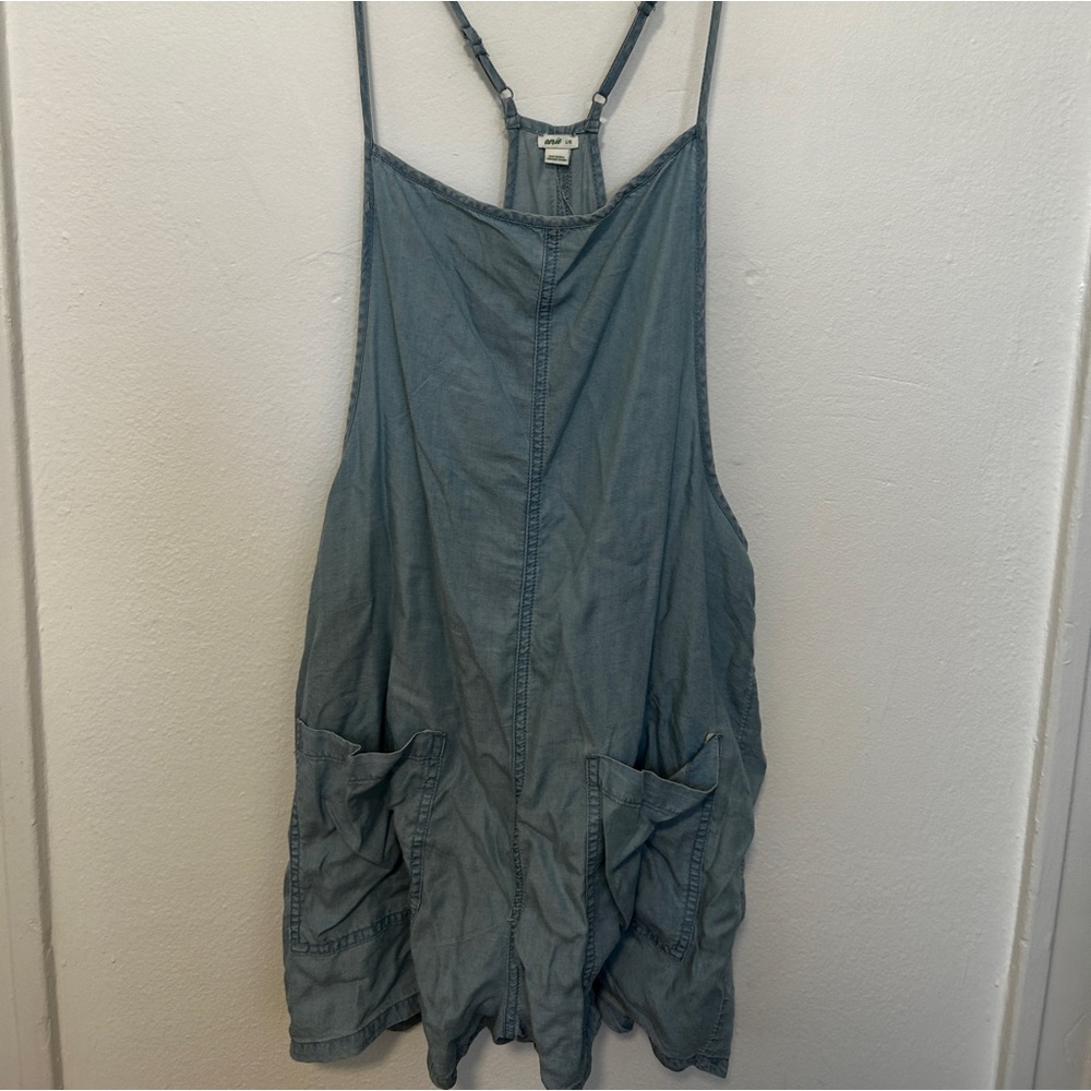 American eagle light chambray romper